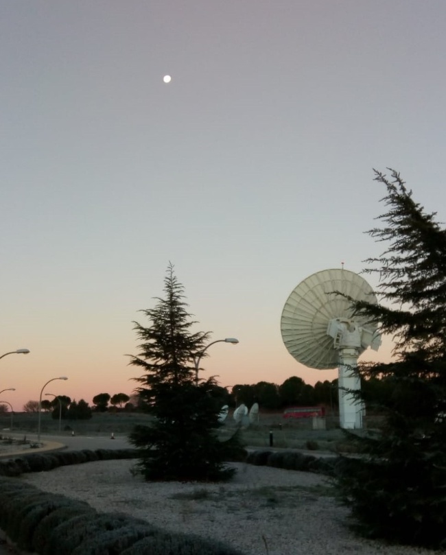 Estación Terrena de INTA y la luna