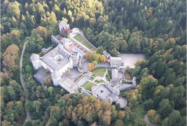 View of the castle Schloss Ringberg, Germany