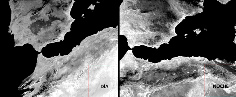 Sentinel-3 día y noche