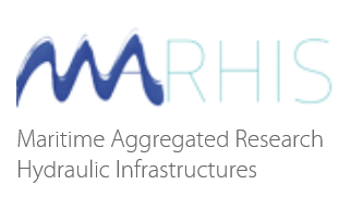 Logo red distribuida MARHIS (Infraestructuras Agregadas para la Investigación Hidráulica Marítima)