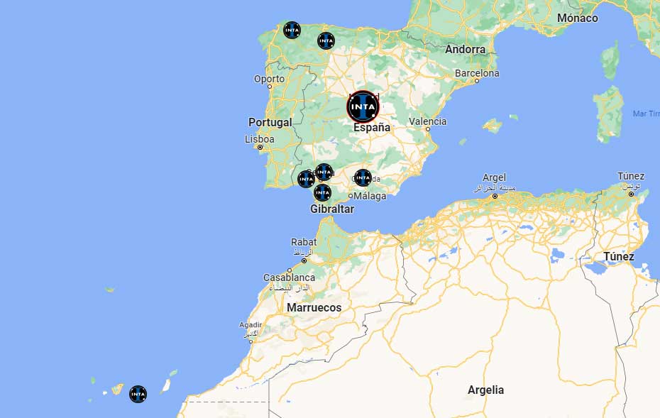 Location with different INTA centers