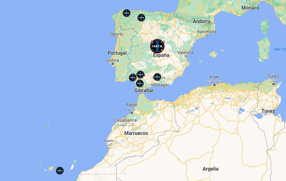 Ubicación de los centros INTA