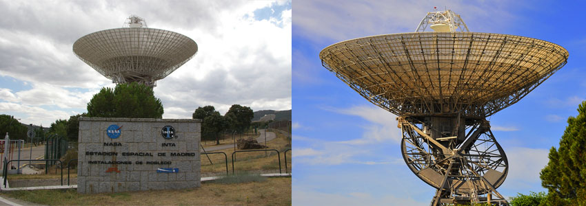 Main entrance to the INTA-NASA Complex