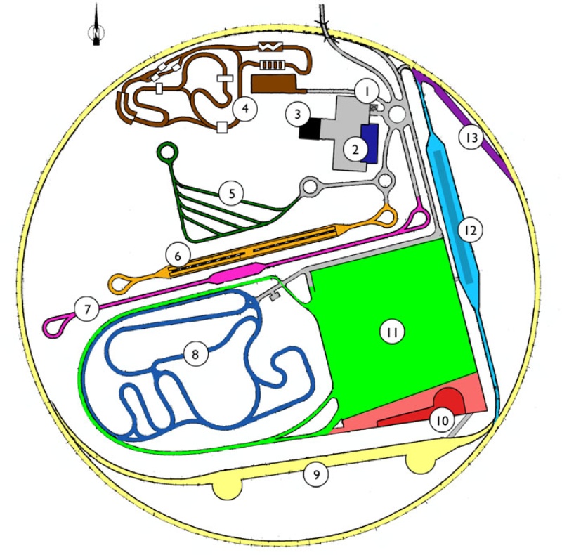 Mapa de Instalaciones Pistas INTA