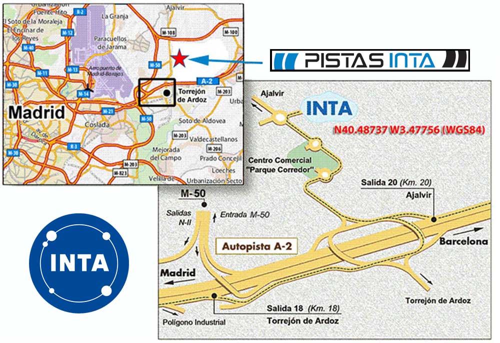 Location map INTA TRACKS