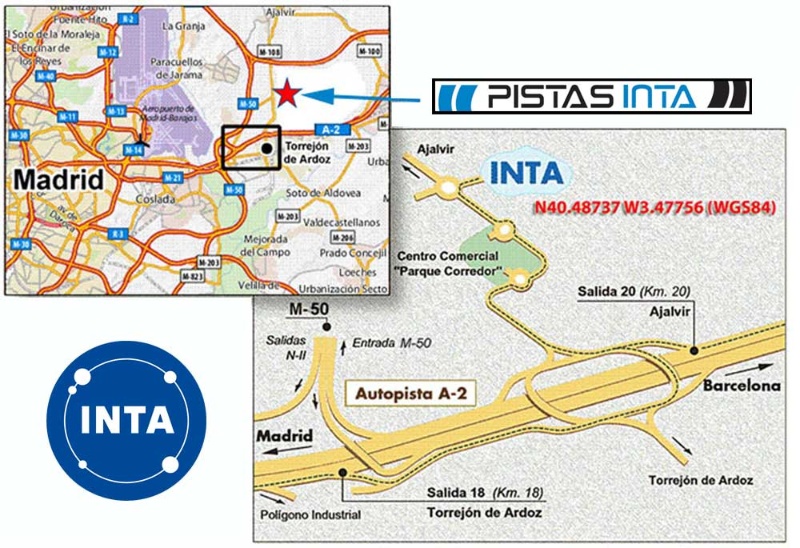 Mapa de localización PISTAS INTA