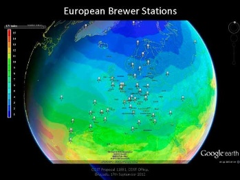 red espectrofotómetros Brewer 