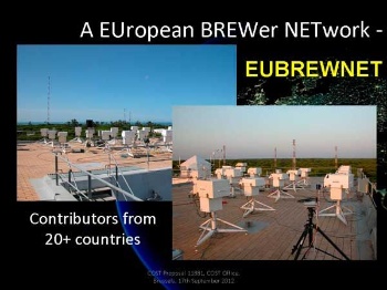 red de estaciones de monitorización de Espectrofotómetro Brewer