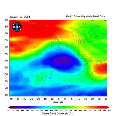 Nivel de Ozono Enero 2004