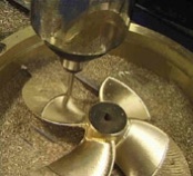 Carving of a propeller for the manufacture of propellers